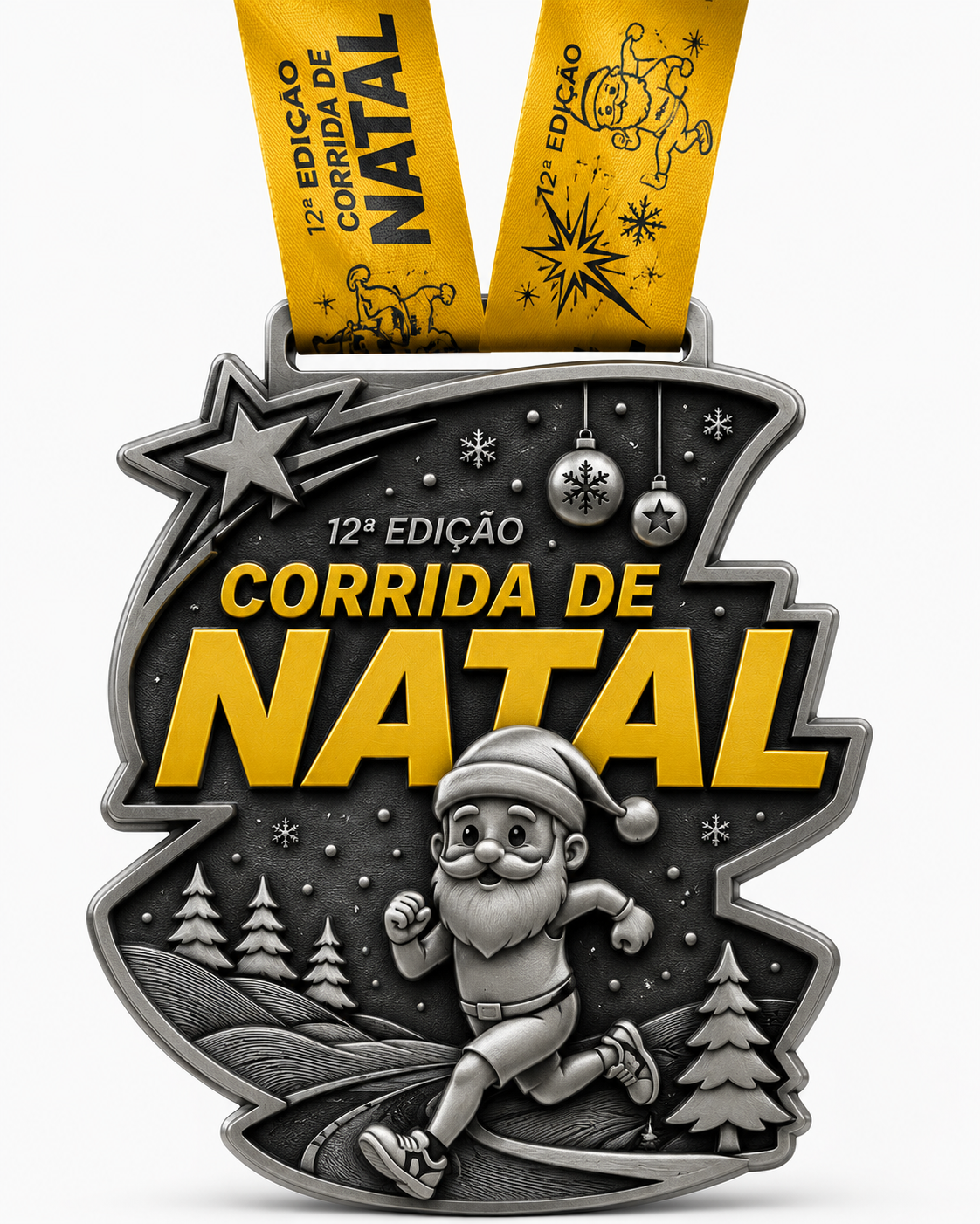 Medalha oficial — 12ª Corrida de Natal Troféu Vista das Serras