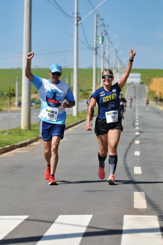 Atletas no percurso